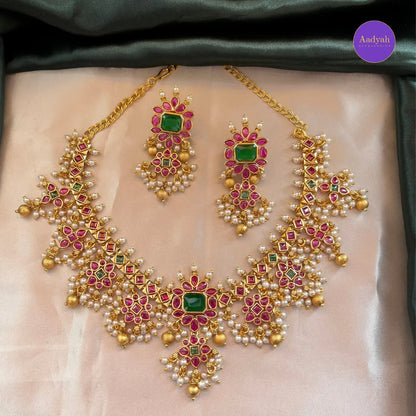 Guttapusulu Necklace Set - Multi