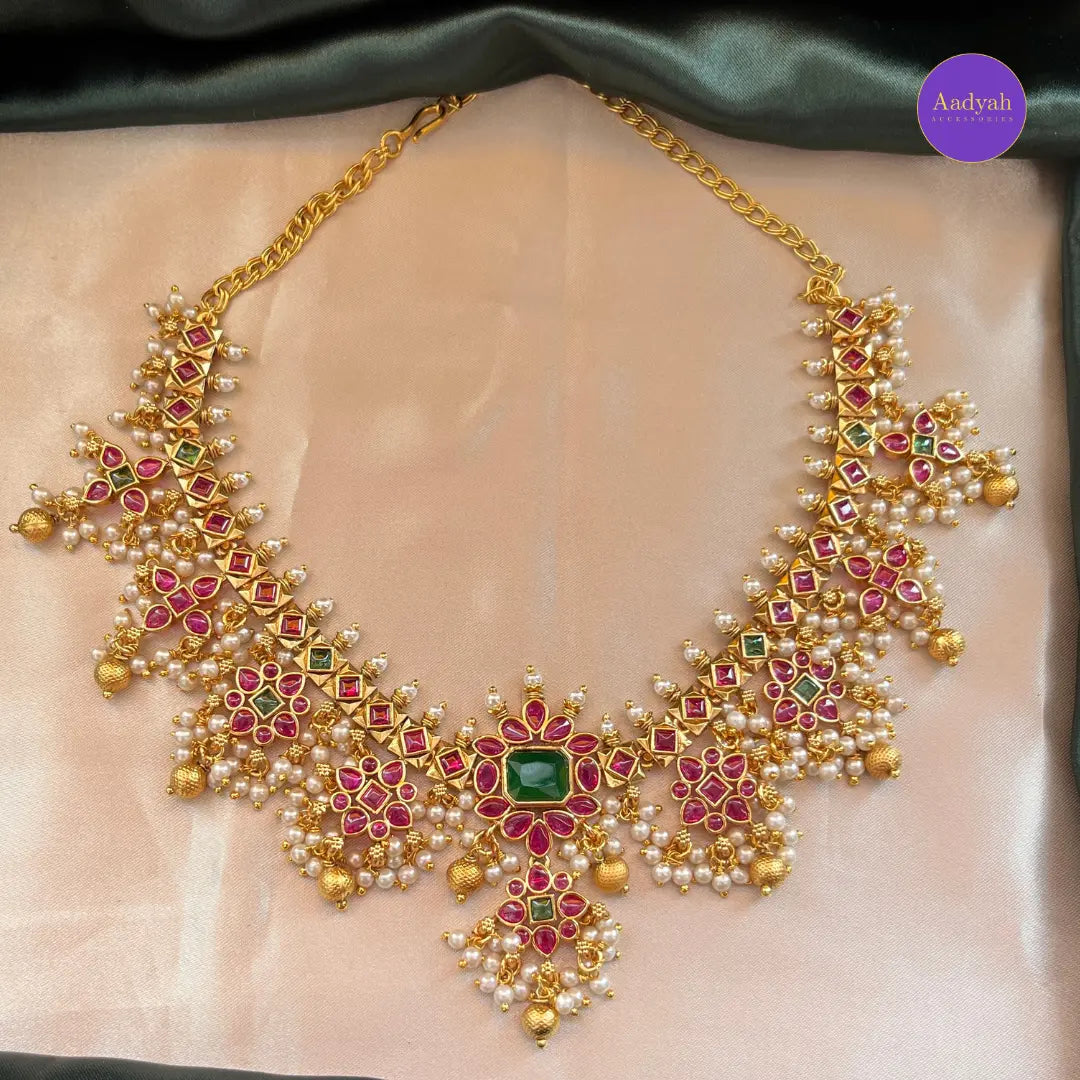 Guttapusulu Necklace Set - Multi