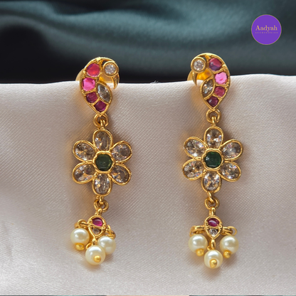 Guttapusulu AD Necklace Set - Multi