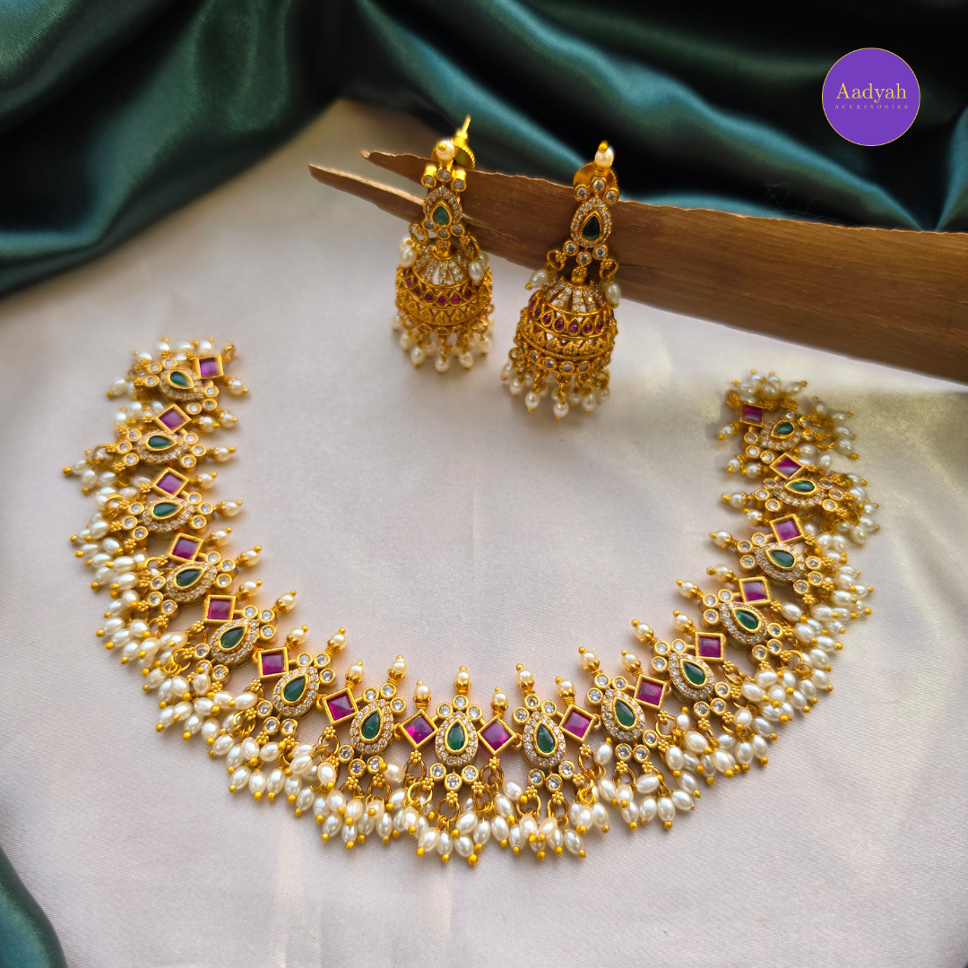 Guttapusulu Necklace Set - Multi