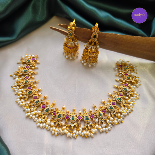 Guttapusulu Necklace Set - Multi