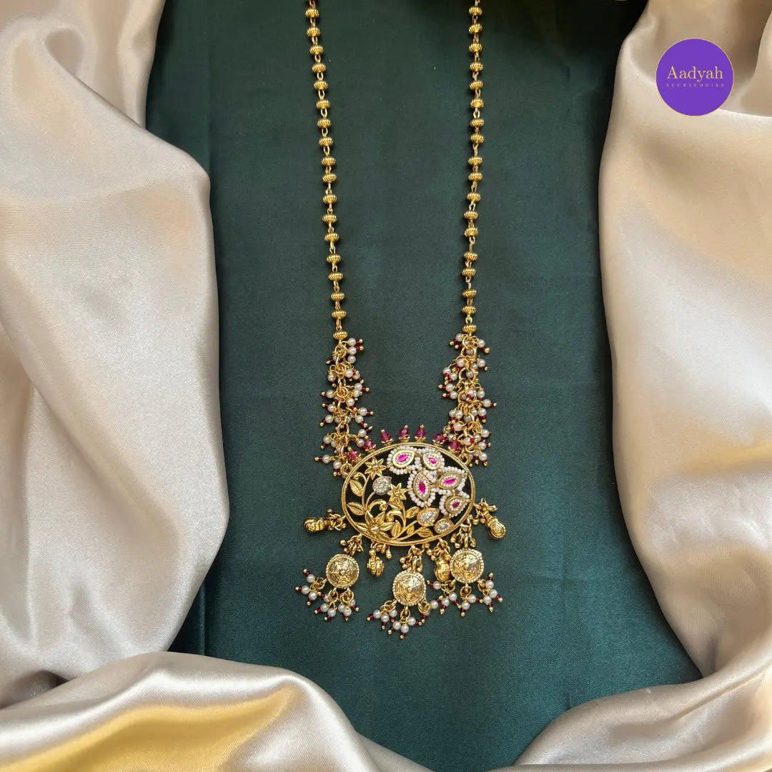 Heritage Pendant Chain - Kundan