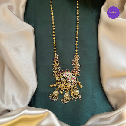 Heritage Pendant Chain - Kundan