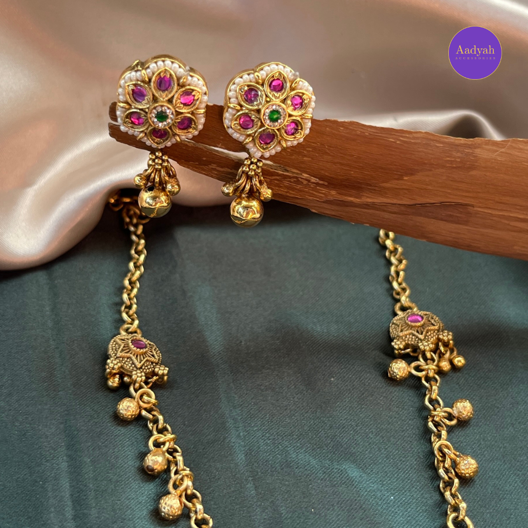 Heritage Pendant Chain - Kundan