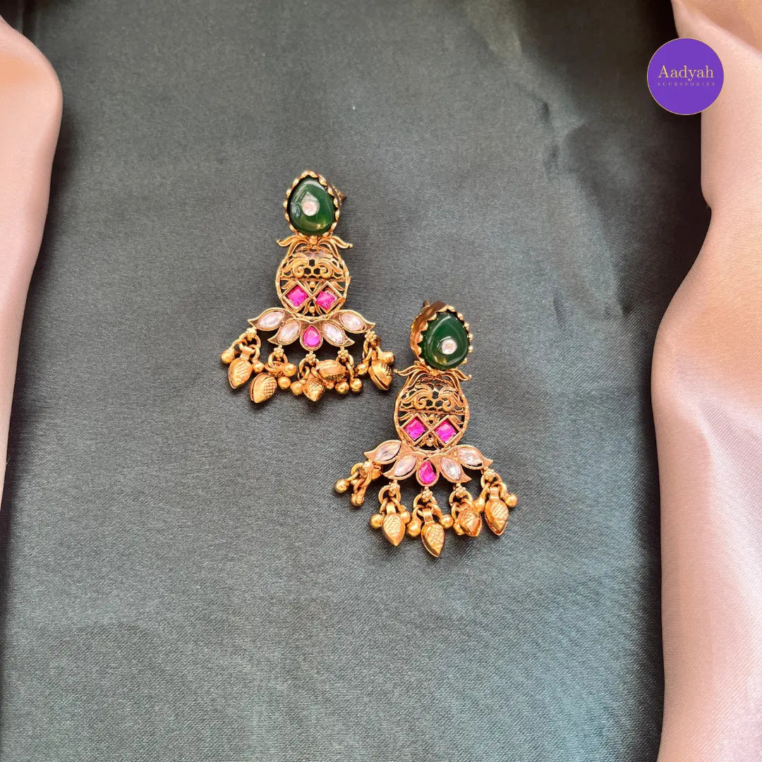 Heritage Pendant Chain - Kundan
