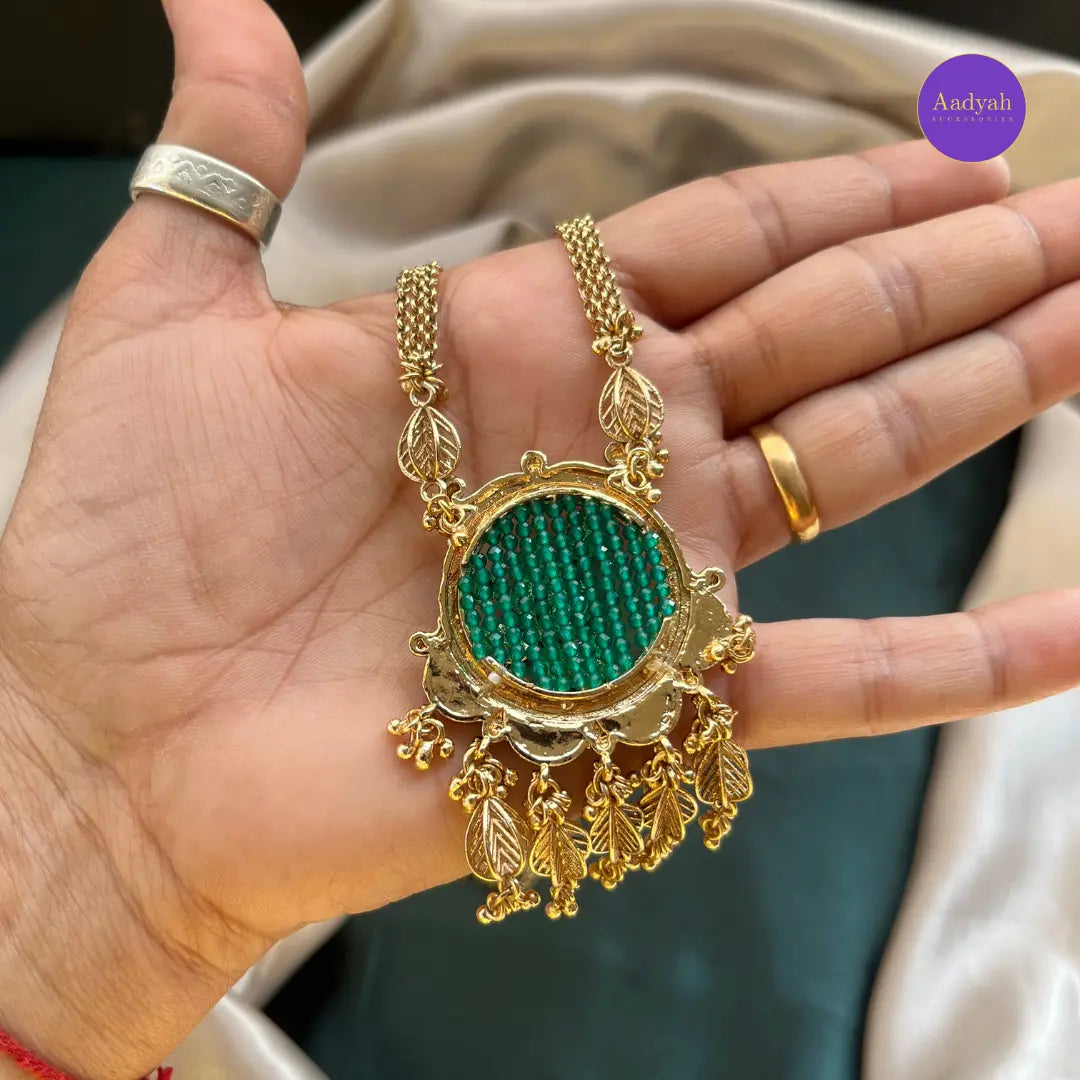 Heritage Pendant Chain - Kundan