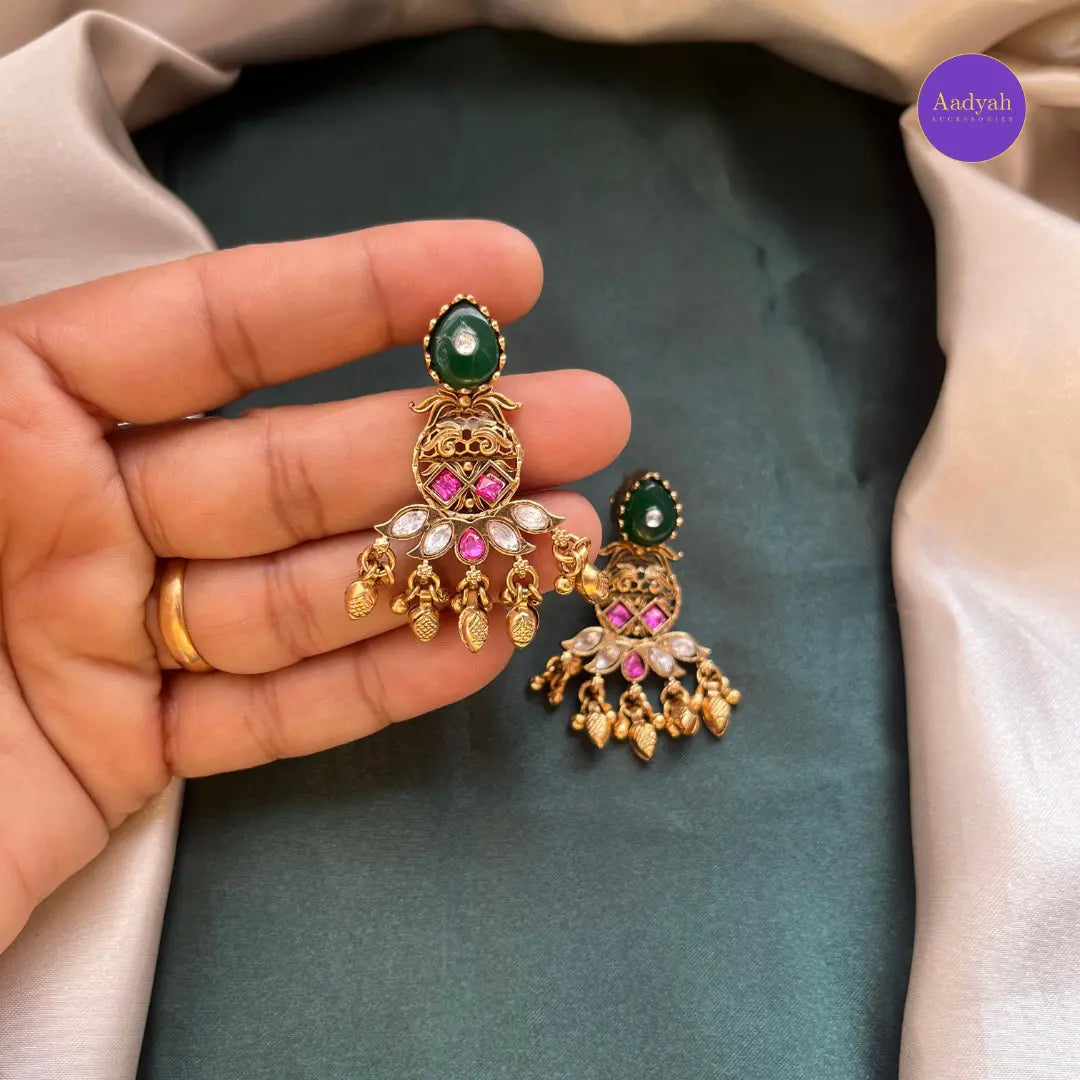 Heritage Pendant Chain - Kundan