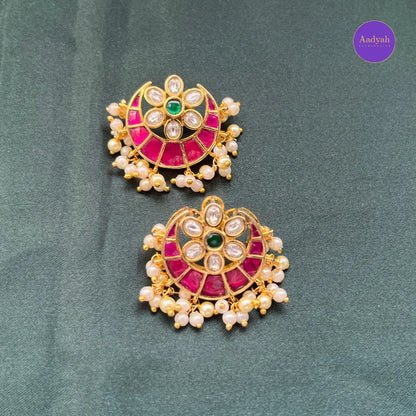 Jadau Beaded Haram - Green Beaded