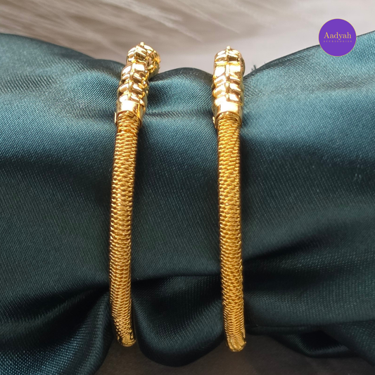 Kankanalu Gold Look Baby Bangles - Set of 2