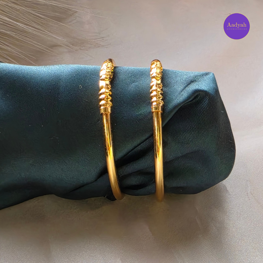 Kankanalu Gold Look Baby Bangles - Set of 2