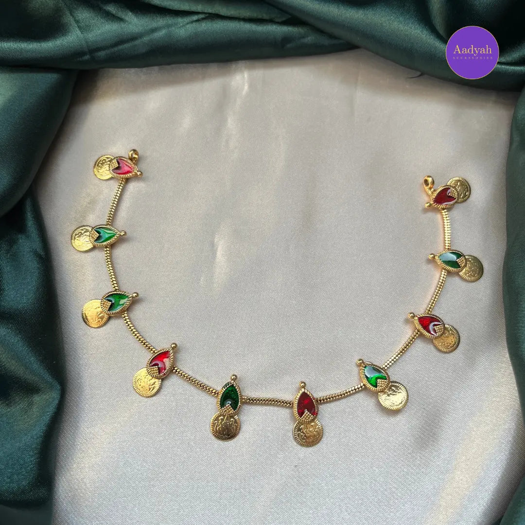 Kasu Enamel Necklace Set