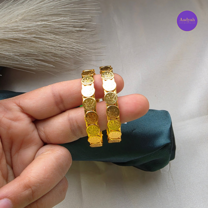 Kasu Gold Look Baby Bangles  - Set of 2