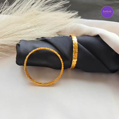 Kasu Gold Look Bangle - Set Of 2