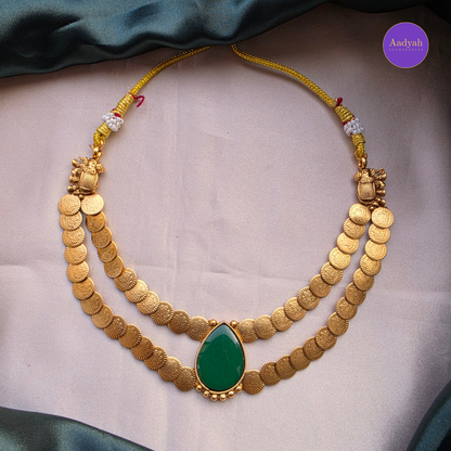 Kasu Layered Necklace Set - Green