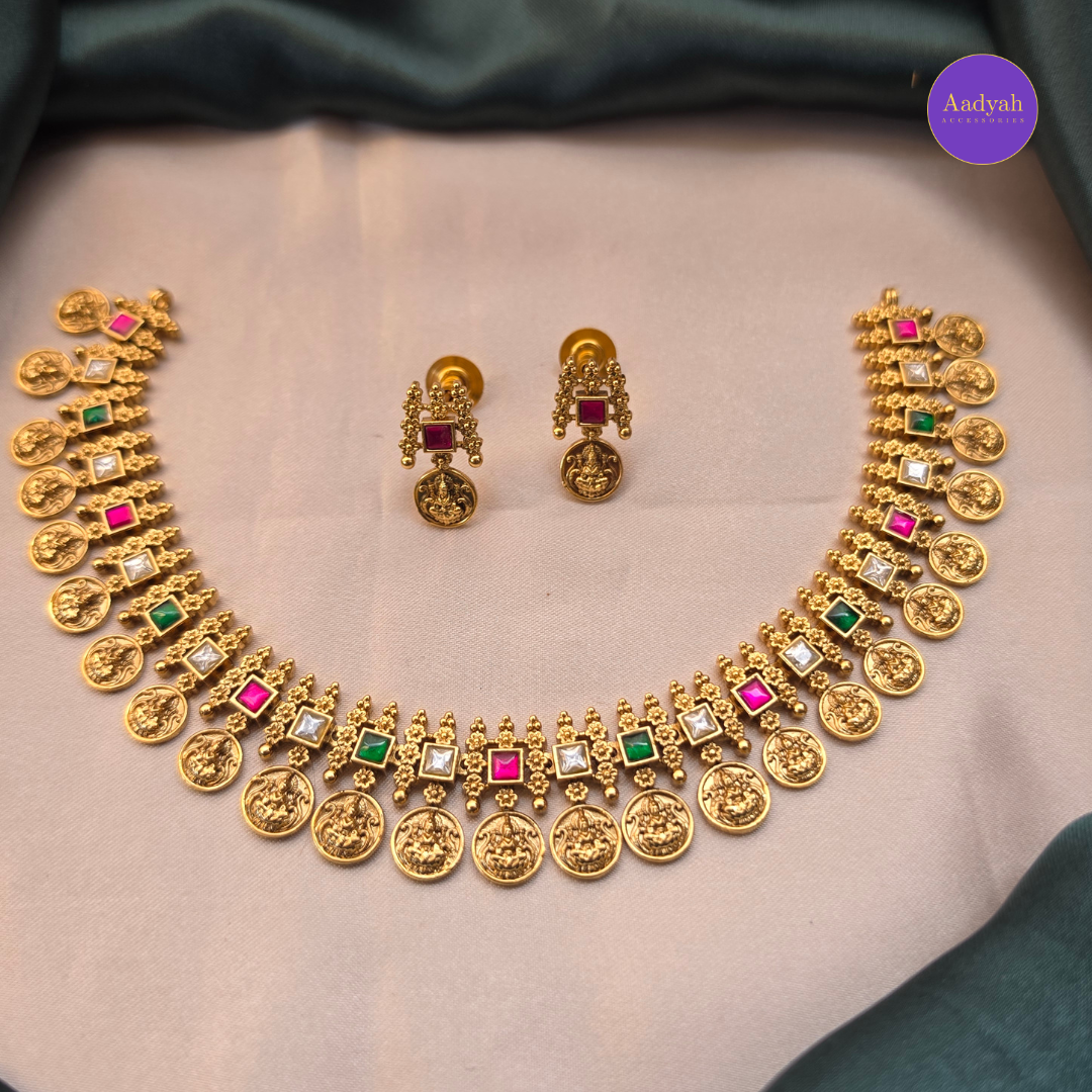 Kasu Stone Necklace - Multi