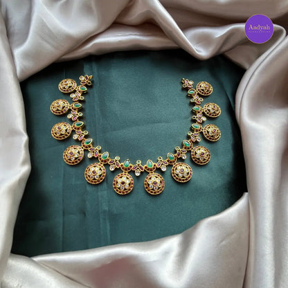 Kemp Bottu Necklace - Multi Colour
