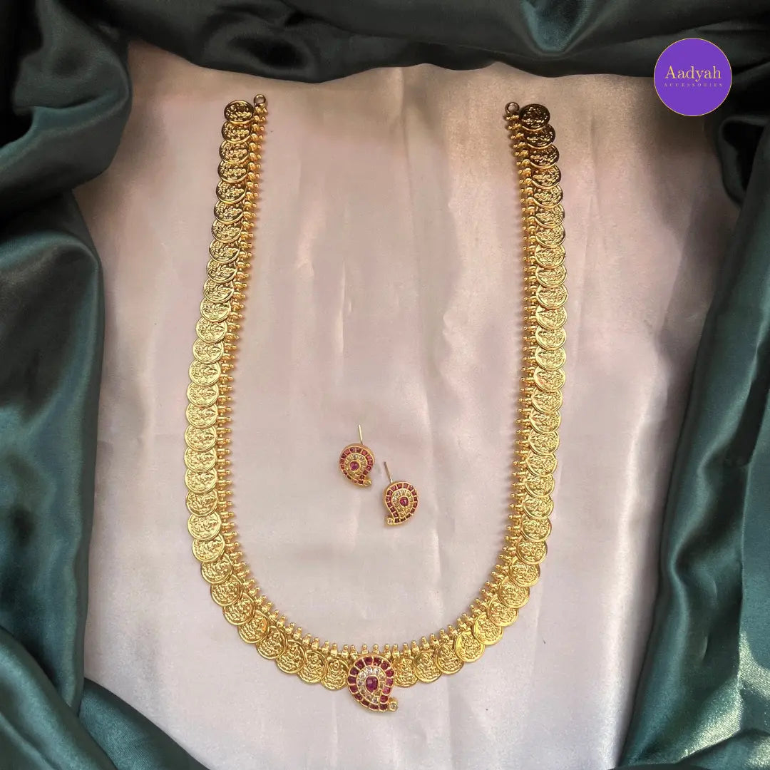 Kemp Mango Motif Haram Set - Gold