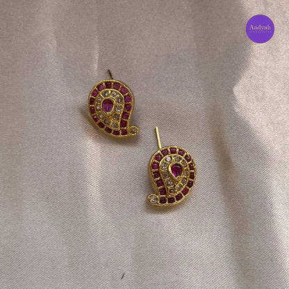Kemp Mango Motif Haram Set - Gold