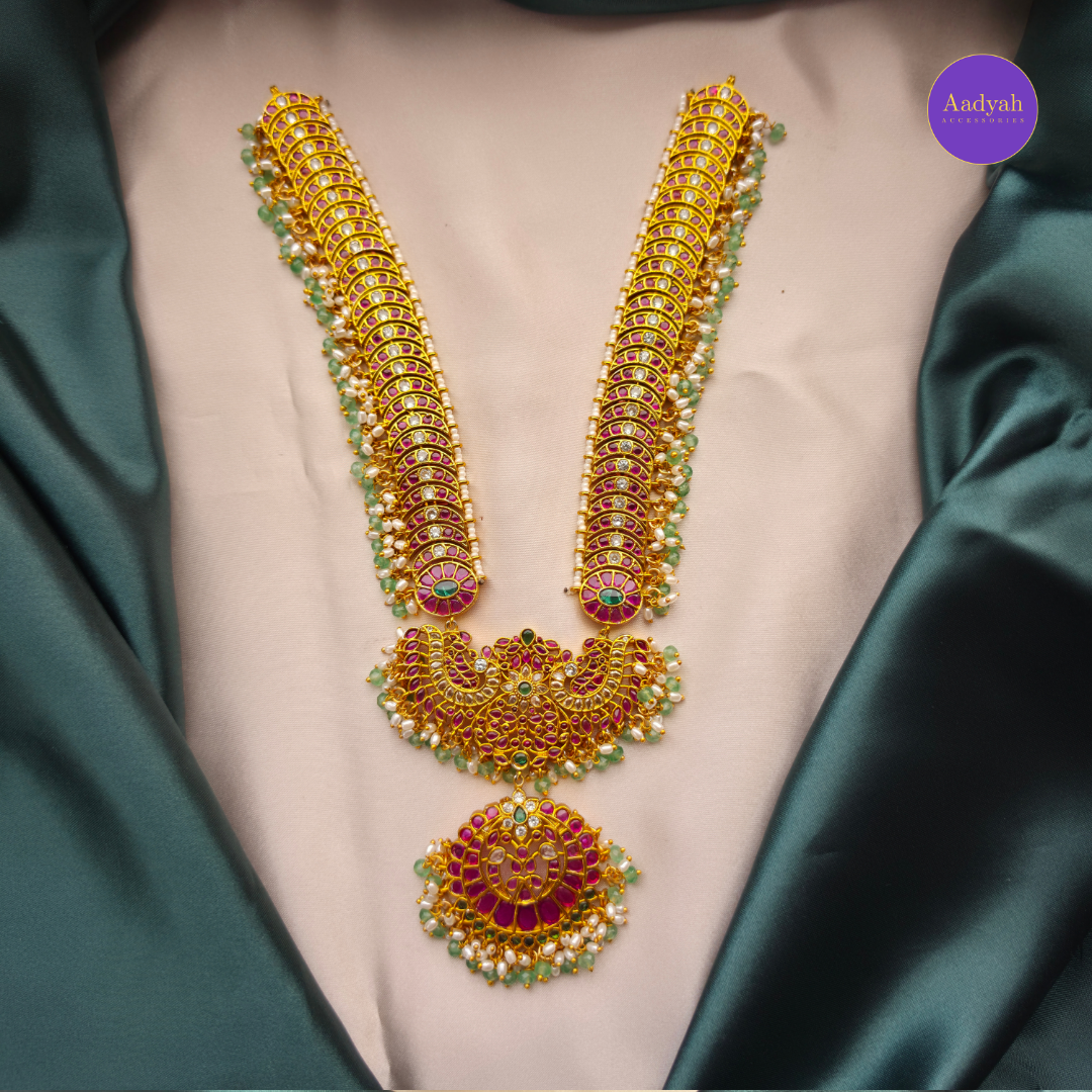 Kempu Designer Mini Haram Set - Mult