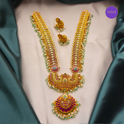 Kempu Designer Mini Haram Set - Mult
