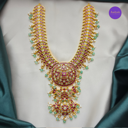 Kempu Designer Mini Haram Set - Mult