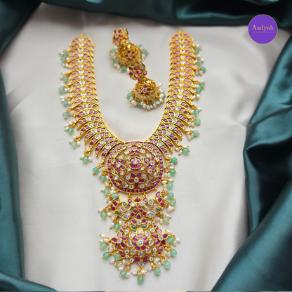 Kempu Designer Mini Haram Set - Mult