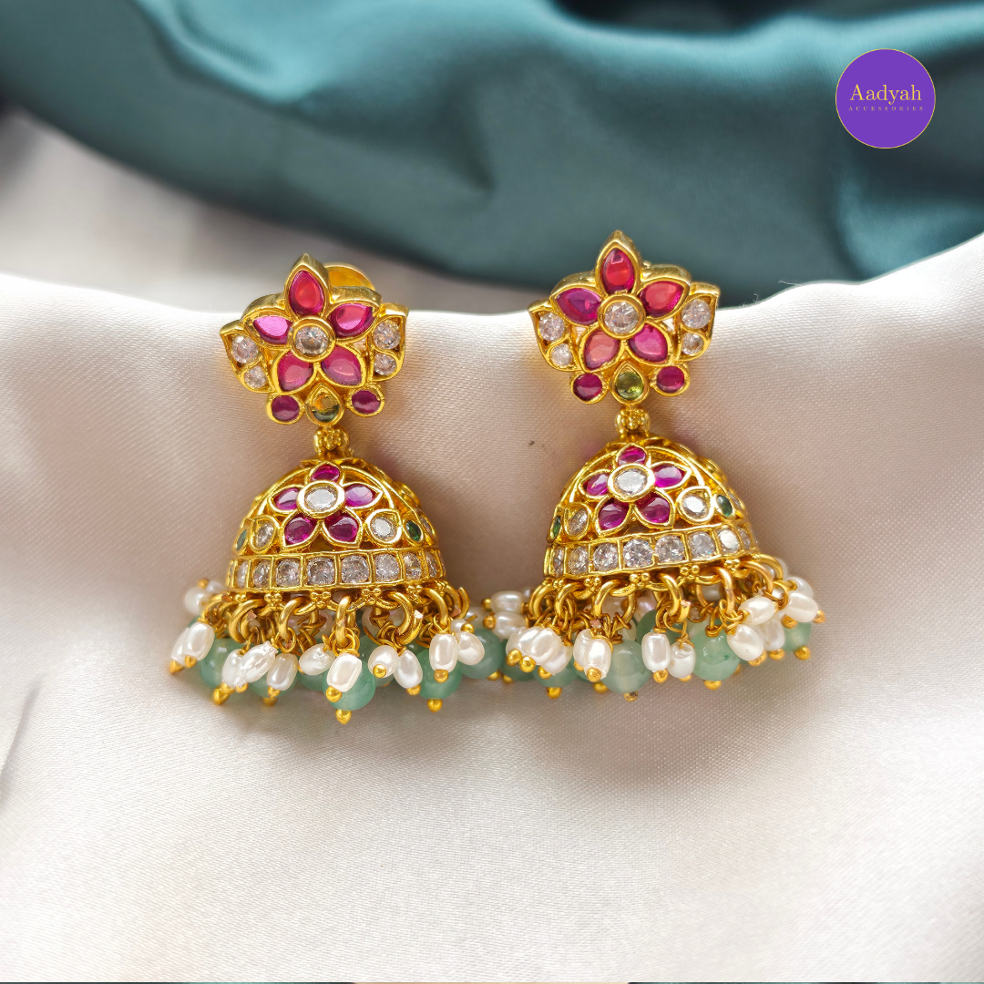Kempu Designer Mini Haram Set - Mult