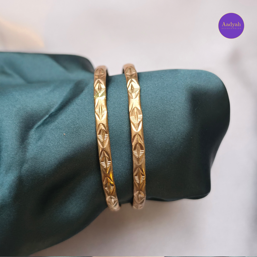 Kshama Panchaloham Bangles - Set Of 2