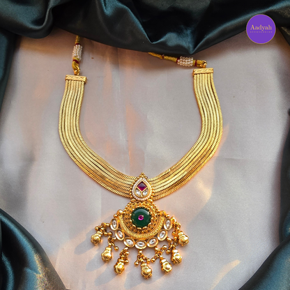 Kundan Heritage Necklace Set - Multi