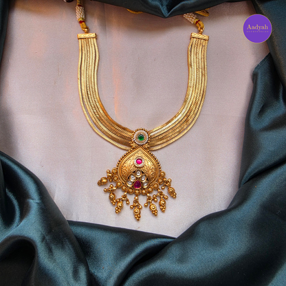 Kundan Heritage Necklace Set - Multi