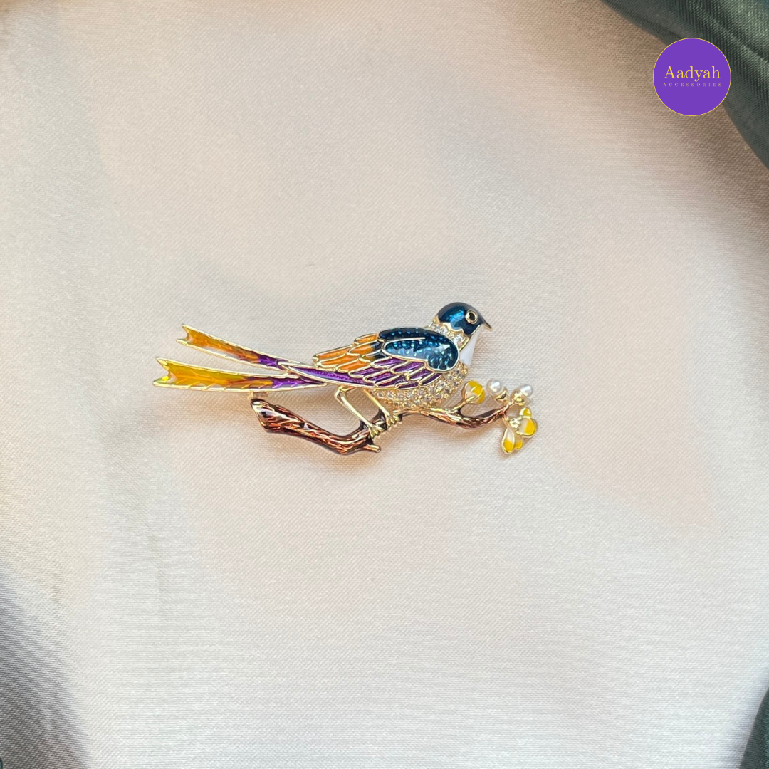 Little Birdy Enamel Brooch