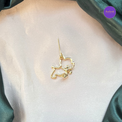 Little Cat Brooch - Pink