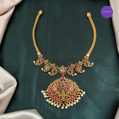 Mango Motif Nannu Pati Necklace Set