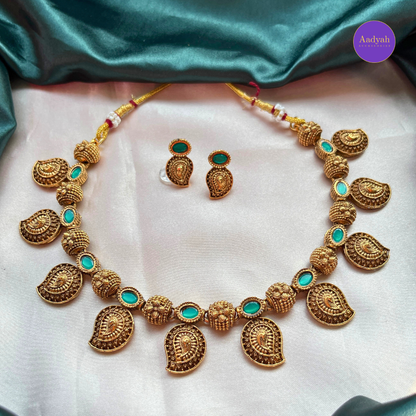 Mango Motif Necklace Set