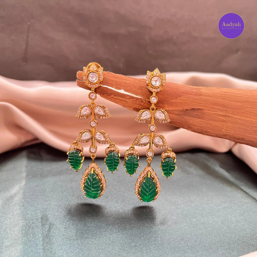 Mossinate Statement Hanging Earring