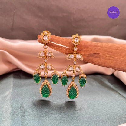 Mossinate Statement Hanging Earring