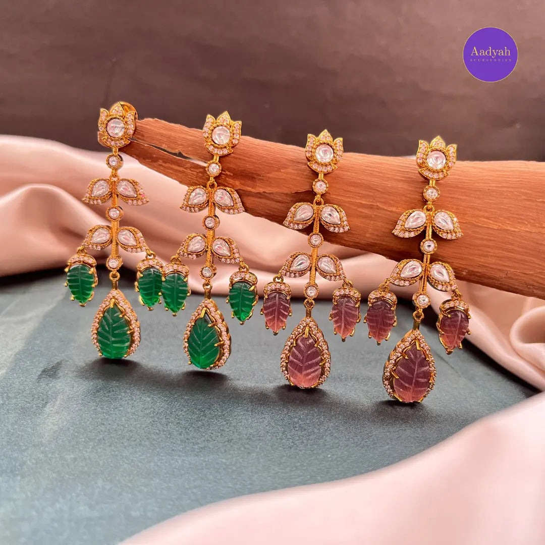 Mossinate Statement Hanging Earring