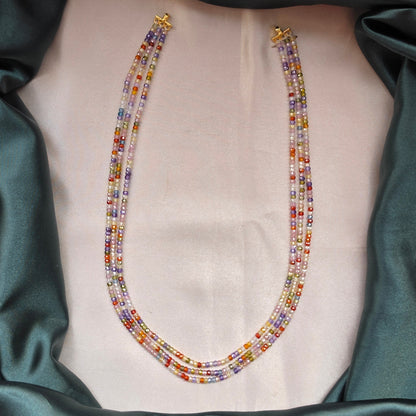 CZ Three Layer Neckpiece - MultiColour