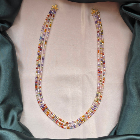 CZ Three Layer Neckpiece - MultiColour
