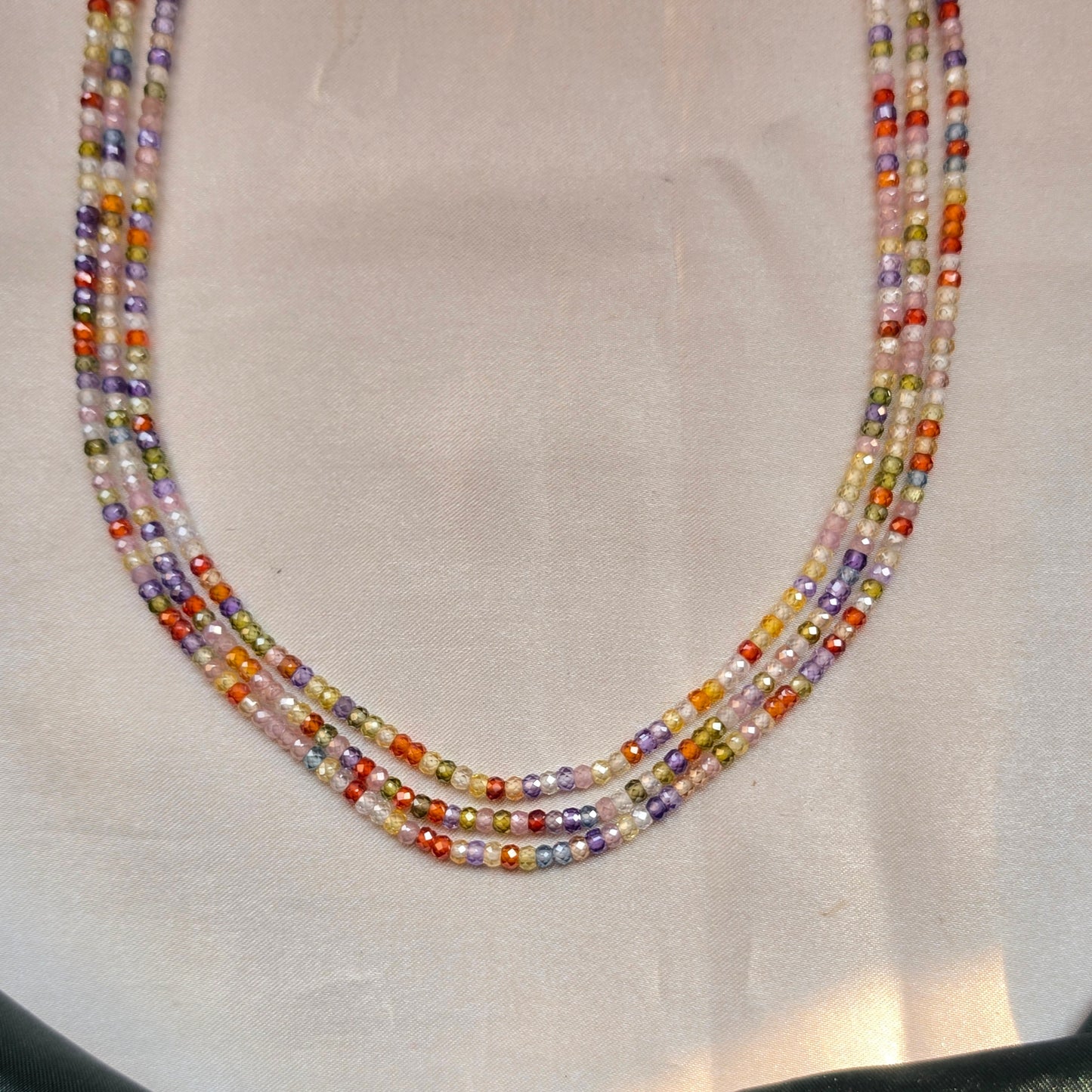 CZ Three Layer Neckpiece - MultiColour