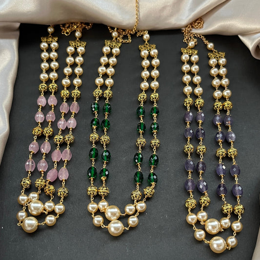 Gold look alike necklace set with matching earrings – traditional bridal imitation jewelry,Traditional gold tone necklace set – imitation kundan jewelry for festive and bridal wear
