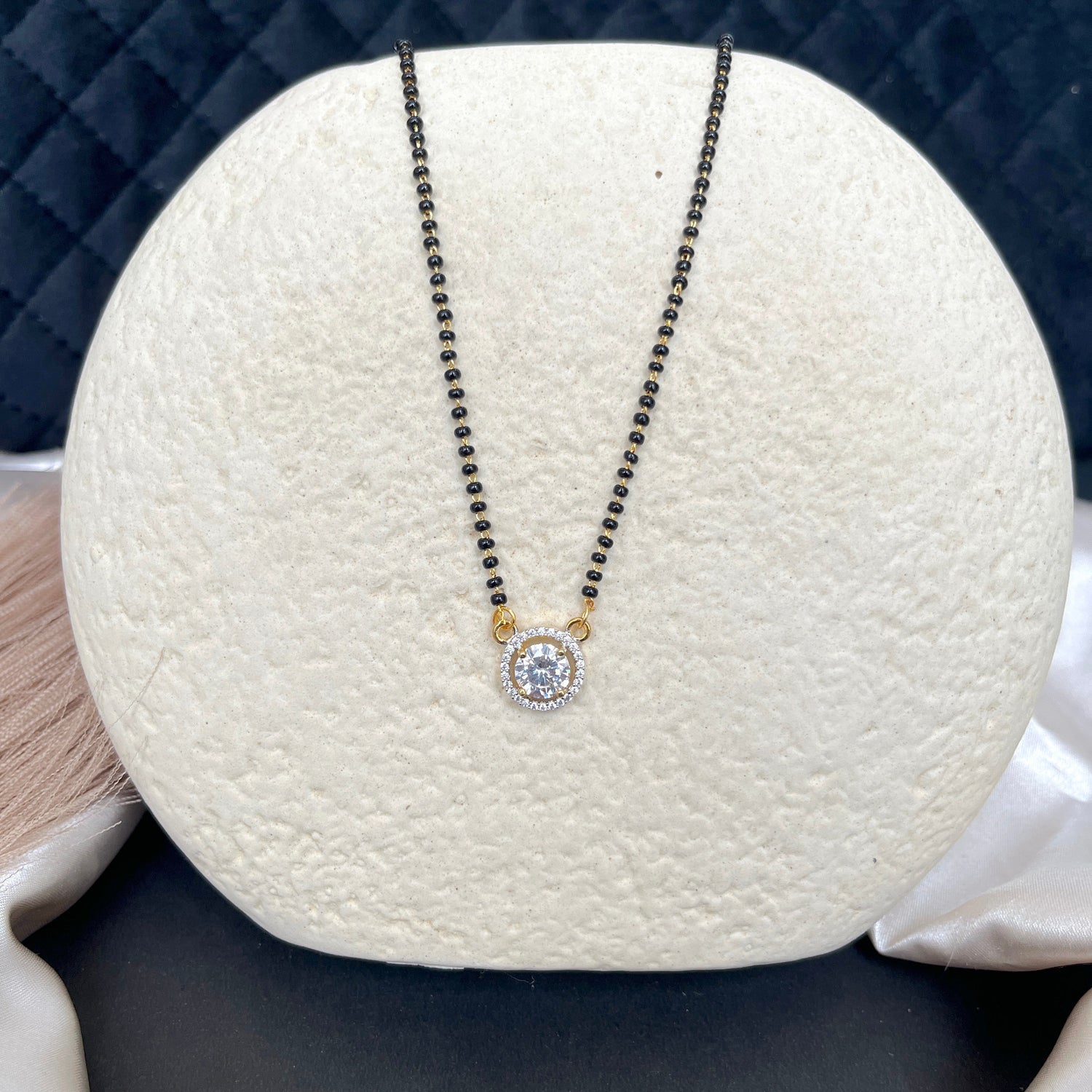  #silveralike#BlackBeads#Mangalsutra