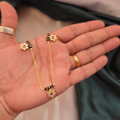 Minimal Black Beads / Mangalsutra - Medium Length