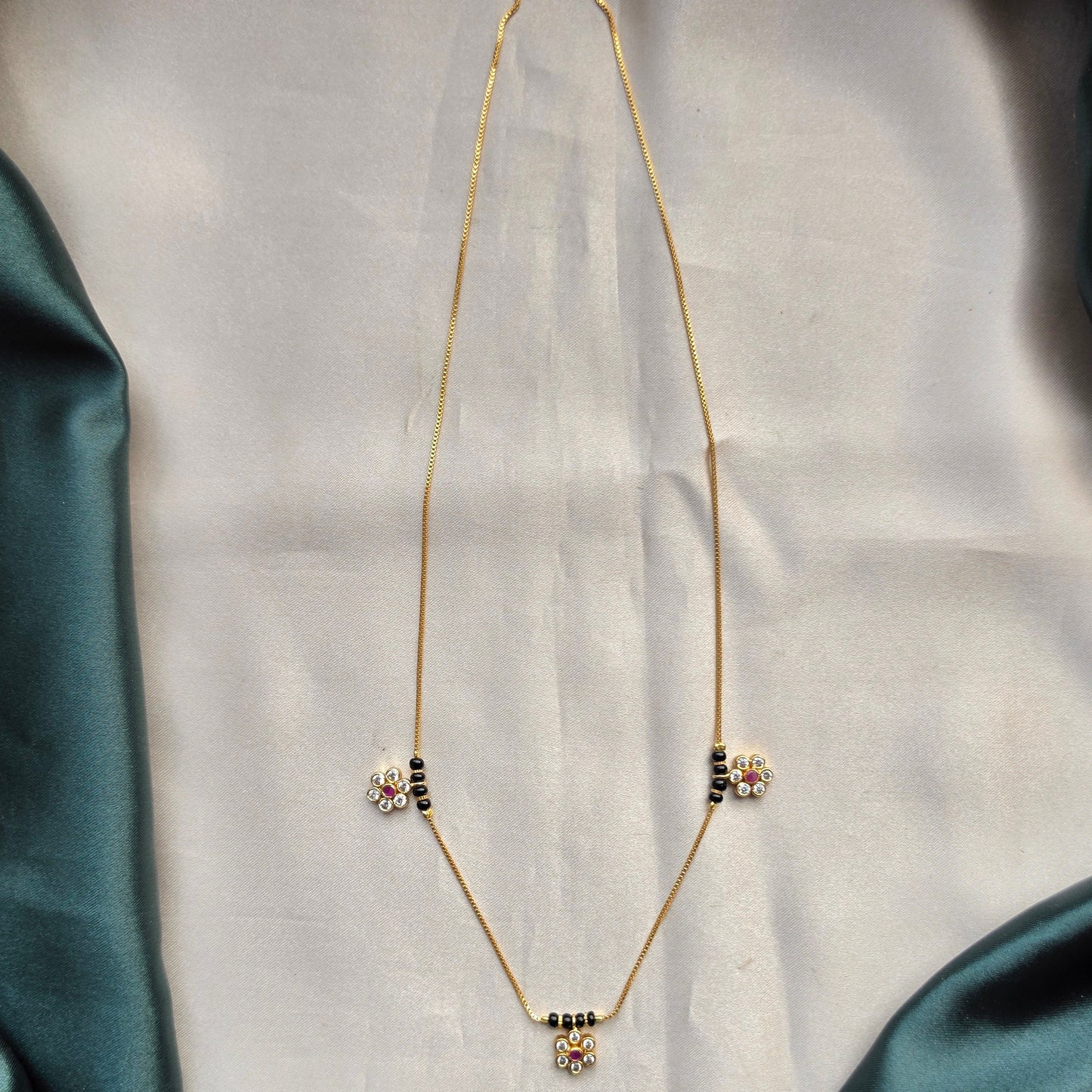 Minimal Black Beads / Mangalsutra - Medium Length
