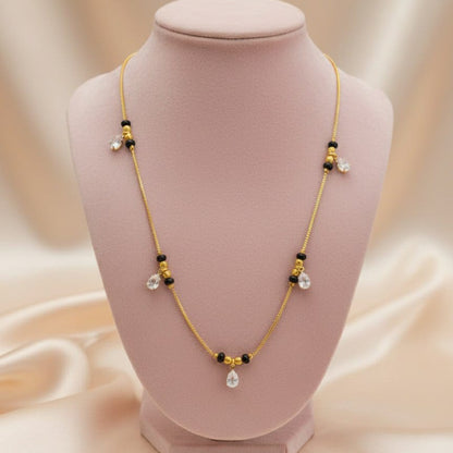 Minimal Black Beads / Mangalsutra - Medium Length