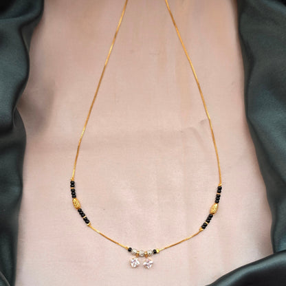 Minimal Black Beads / Mangalsutra - Medium Length