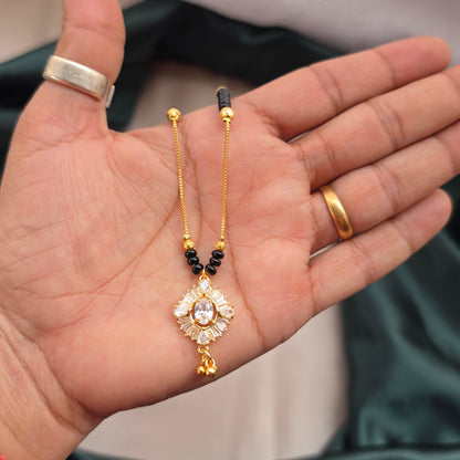 Minimal Black Beads / Mangalsutra - Medium Length