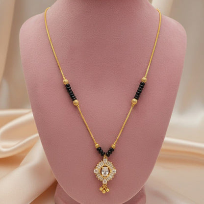 Minimal Black Beads / Mangalsutra - Medium Length
