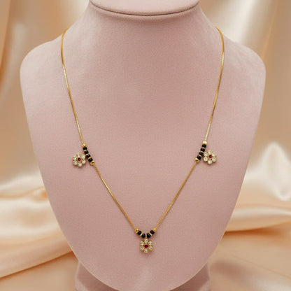 Minimal Black Beads / Mangalsutra - Medium Length