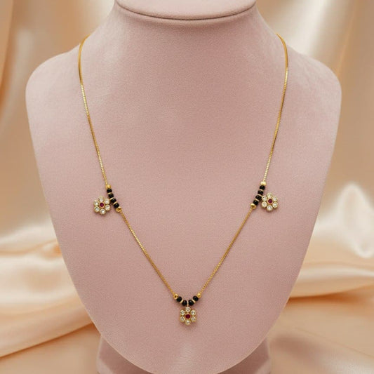 Minimal Black Beads / Mangalsutra - Medium Length